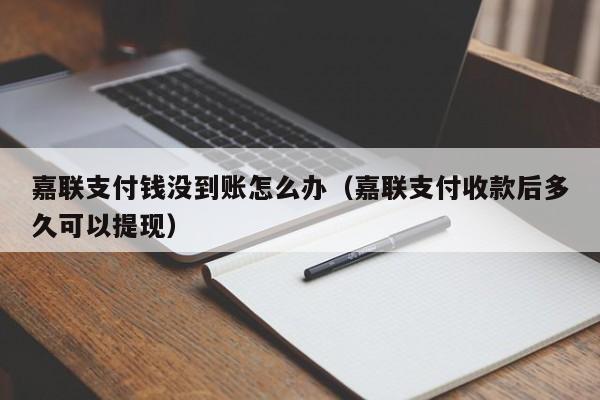 嘉联支付钱没到账怎么办（嘉联支付收款后多久可以提现）