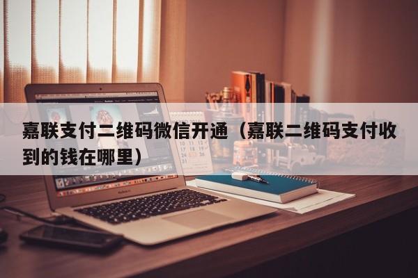 嘉联支付二维码微信开通（嘉联二维码支付收到的钱在哪里）