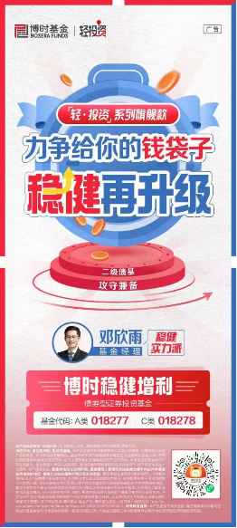 “轻·投资”稳健再升级系列之博时稳健增利债券重磅发售